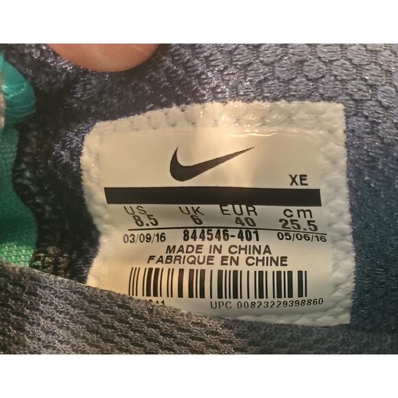 Nike Air Zoom Odyssey 2 Ocean Fog Womens Size 8.5 Running Shoes Blue 844546-401 - Picture 12 of 15